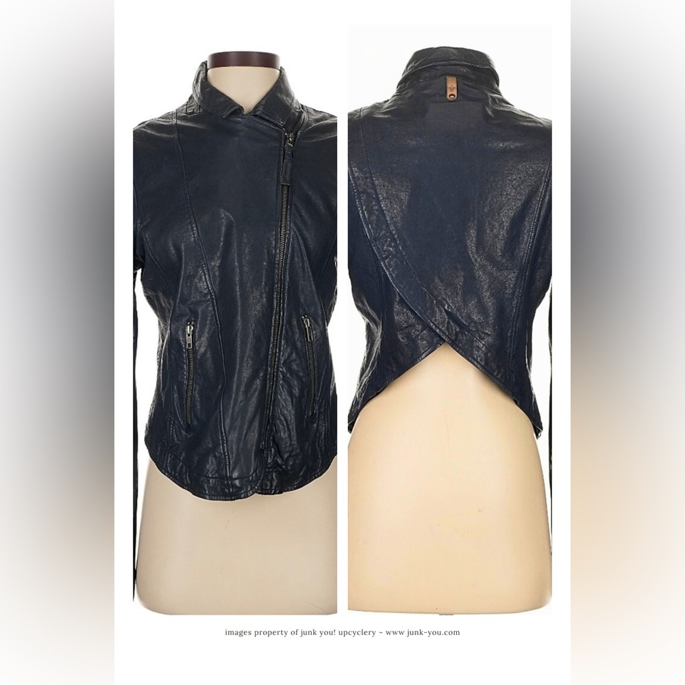 Mackage lamb leather hi/lo moto jacket
